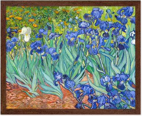 Vista 22 de Poster Master Póster clásico de Van Gogh, impresión impresionista vintage, regalo para artista, pintor, autorretrato, sombrero de paja, dibujo