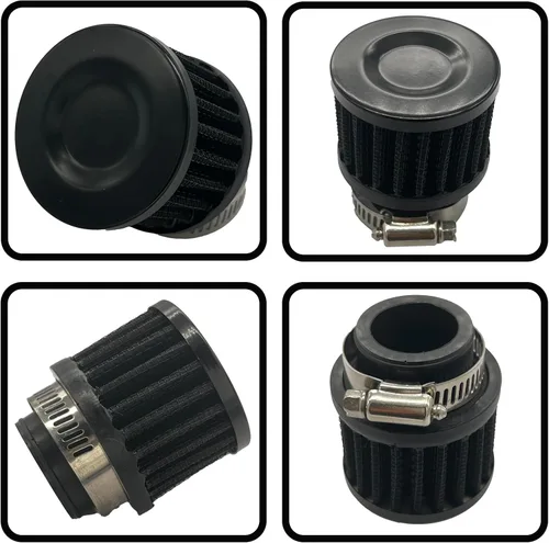 Vista 6 de Filtro de Admisión de Aire – Filtro Respiradero Universal de 1 pulgada, Filtro de Aire Frío Automotriz, Accesorio Limpiador de Respiradero de Aceite