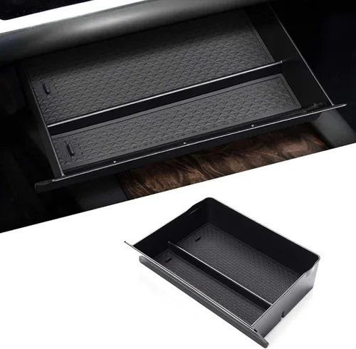 Vista 7 de Moonlinks Caja de cajón de consola central para Tesla Model S/Model X, caja de almacenamiento de cajón de consola central personalizada para Tesla