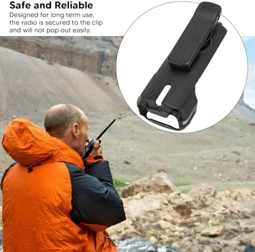 Vista 2 de Walkie Talkie Clip de cinturón para DTR620 DTR650 DTR550 DTR410, clip de cinturón de radio bidireccional.