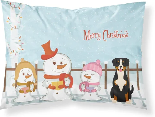 Vista 171 de Caroline's Treasures BB2515PILLOWCASE Between Friends Appenzeller Sennenhund - Funda de almohada de tela estándar, ligera, súper suave, fácil