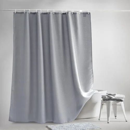 Vista 6 de S·Lattye Forro de cortina de ducha gris de 40 x 72 pulgadas, tela repelente al agua, poliéster lavable