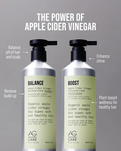 Vista 6 de AG Care BOOST - Acondicionador de recambio de vinagre de sidra de manzana, 1L