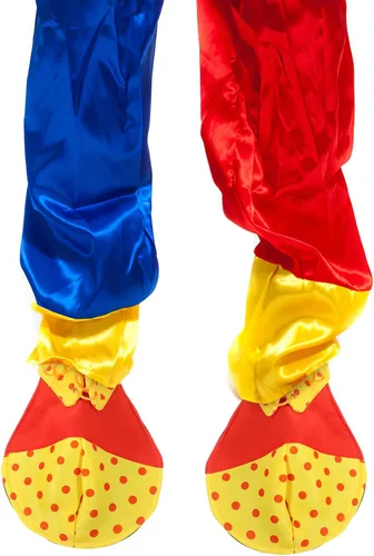 Vista 4 de Disfraz de payaso para mujer con zapatos grandes y divertidos - Ropa de carnaval para hombres adultos, Como se muestra, Mediana