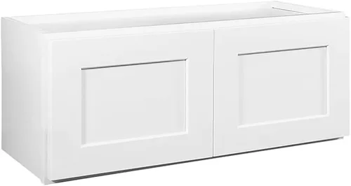 Vista 22 de Design House Brookings - Armario de cocina W2412, 24 pulgadas de ancho x 12 pulgadas de profundidad x 12 pulgadas de alto, pintado blanco, madera