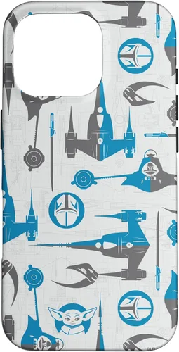 Vista 20 de Funda para iPhone 16 Star Wars The Mandalorian & Grogu Signets y Starships