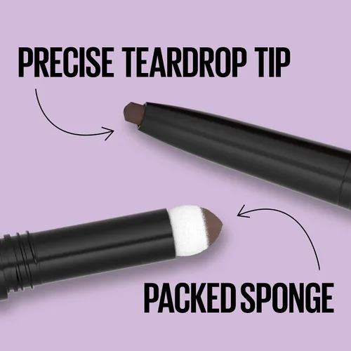 Vista 5 de Maybelline Express Brow 2 en 1 lápiz y maquillaje de cejas en polvo, rubio claro, 1 unidad