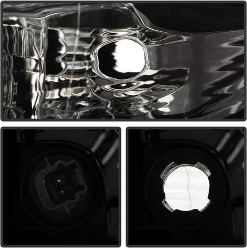 Vista 6 de ACANII - Para 2009-2014 Nissan Maxima Halogen Modelo Negro Proyector Faros Faros Faros Par Par de Reemplazo Izquierdo+Derecho
