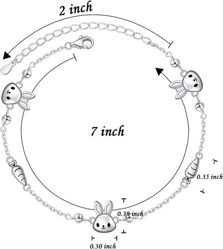 Vista 4 de Ladytree Pulsera de plata de ley 925 para mujer, con bonito dije de pulpo, pulsera ajustable, joyería de océano, regalos para adolescentes, niñas