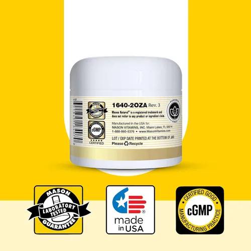Vista 6 de MASON NATURAL Crema de belleza de aceite de coco, hidratante hidratante con colágeno para una piel suave y firme, 2 onzas