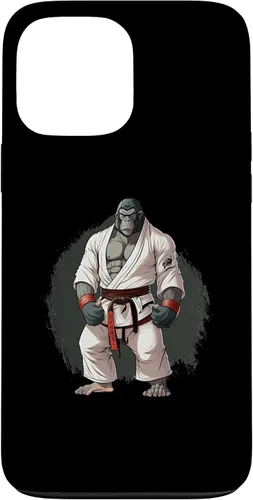 Vista 23 de iPhone 16 Gorilla In Judo Uniforme - Estuche japonés de artes marciales