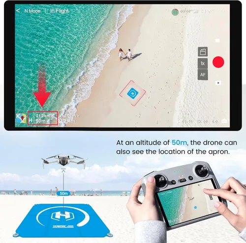 Vista 5 de STARTRC Almohadilla de aterrizaje para dron, universal, impermeable, portátil, plegable, rápido para Neo 2/Aavata 360/Mini 5 Pro/4/3/2 SE/4K/DJI