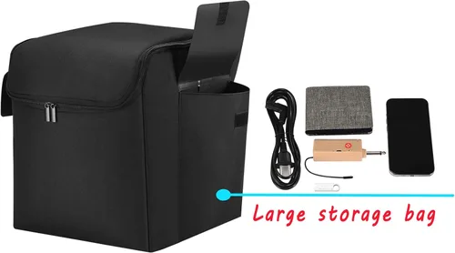 Vista 5 de Funda de viaje para JBL Partybox Encore Funda protectora para altavoces, bolsa de almacenamiento compatible con JBL Partybox Encore Essential Funda