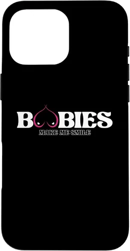 Vista 24 de iPhone 11 Funny Boobies Make Me Smiles Funda de humor para adultos