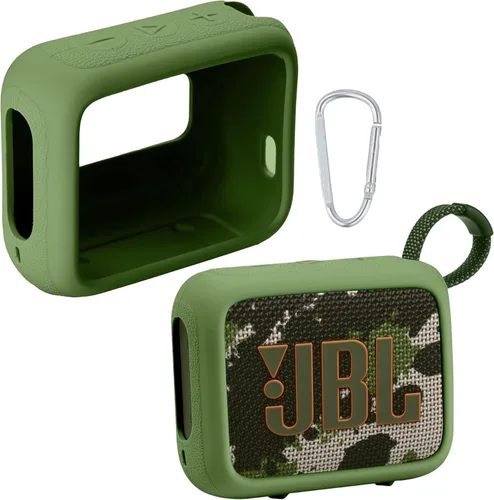 Vista 11 de Funda de silicona para altavoz Bluetooth impermeable JBL Go 4, color azul Estuche azul