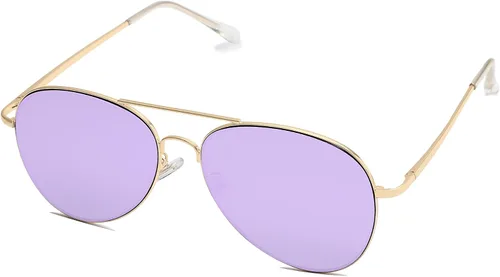 Vista 9 de SOJOS Gafas de sol clásicas de aviador para mujeres y hombres, marco de metal, bisagras de resorte SJ1030 Azul