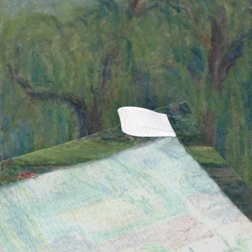 Vista 9 de WIHVE Tapiz de pared con diseño de rosas Monet, para colgar en la pared, 60 x 40 pulgadas