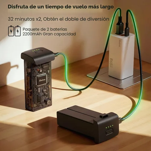Vista 4 de Bwine Drones F7MINI 4K (RC3) con cámara para adultos, foto 8K video 4K, RC con pantalla de 1080P, transmisión de 20000 pies, vuelo de 64 minutos