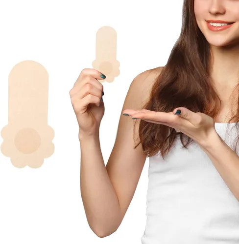 Vista 2 de Wobodan 10 pares de brasier de elevación adhesivo, desechables para pezones y pezones, brasier autoinvisible para mujer, se adapta a copa A-B