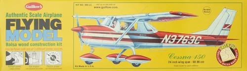 Vista 4 de Guillow's Cessna 150 Kit de modelo de corte láser, pequeño