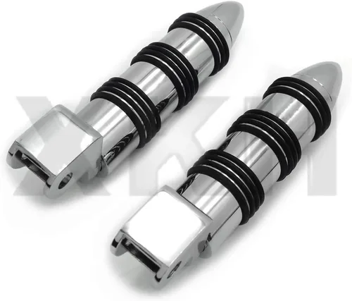 Vista 3 de XKH No.107 - Estriberas cromadas para el pie delantero compatible con Honda GoldWing GL1500 88-00/Shadow 1100 ACE/Valkyrie [B07P16M9LX]