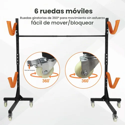 Vista 5 de Freestanding Kayak Storage Rack 2 Kayaks/4 Kayaks