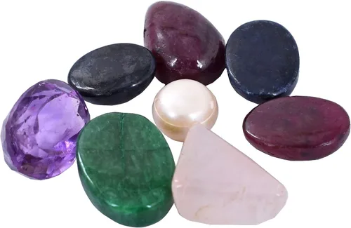 Vista 2 de Certificado Skyjewels Mezcla de 74.45 Ct Lotes de Piedras Preciosas, Rubí, Esmeralda, Zafiro Azul, Piedras Preciosas Minadas de Tierra, Gema, Gema