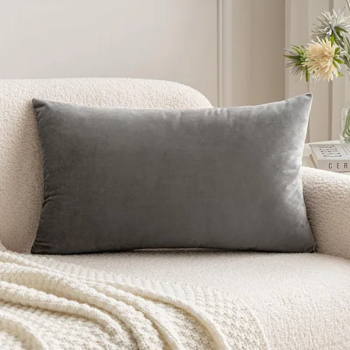 Vista 66 de MIULEE Funda de almohada de terciopelo suave, de lujo, decorativa, de Navidad, funda de cojín rectangular, decoración del hogar para sofá Verde
