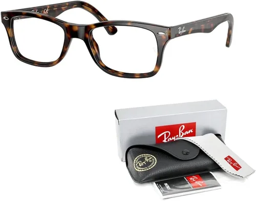 Vista 3 de Ray-Ban RX5228 - Lentes cuadrados para hombre y mujer + paquete con kit de gafas de diseñador iWear