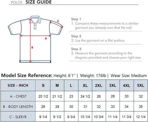 Vista 6 de Camisas polo de golf para hombre, manga corta, a rayas, de rendimiento, absorben la humedad, ajuste seco