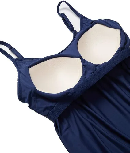 Vista 3 de 32 DEGREES Camiseta de tirantes para mujer, drapeada, con copa integrada
