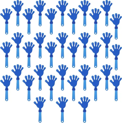 Vista 14 de 36 pinzas de mano negras de 7.5 pulgadas para hacer ruido, regalos de fiesta, plástico para eventos deportivos, bailar, baile, baloncesto, fútbol