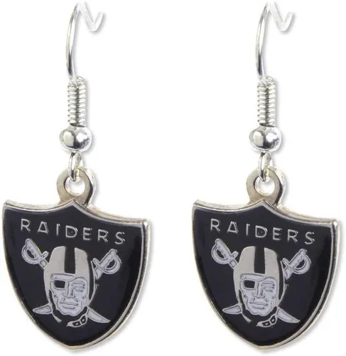 Vista 19 de aminco NFL - Aretes colgantes con logotipo de la NFL para mujer