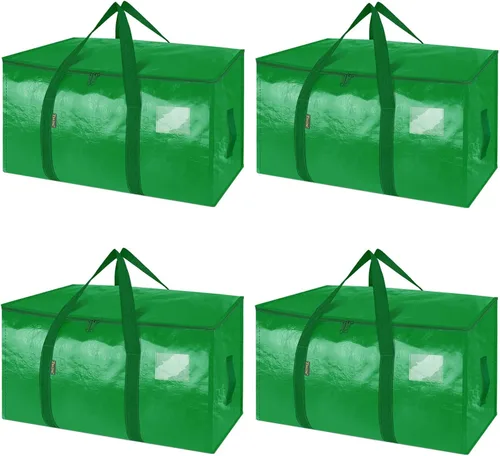 Vista 19 de BALEINE Paquete de 2 bolsas de mudanza de gran tamaño con asas reforzadas, bolsa de almacenamiento resistente para ropa, suministros de mudanza