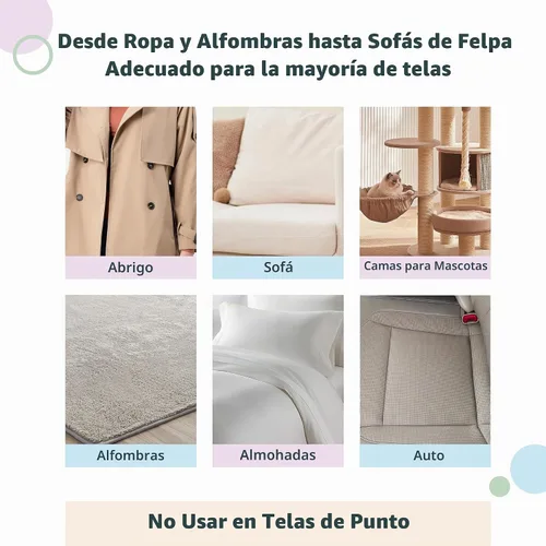 Vista 6 de MAX & Pro LINTPLUS - Paquete de removedor de pelo de mascotas, 2 en 1, doble mango ajustable y fijo, herramientas grandes y compactas