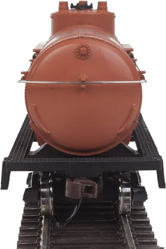 Vista 4 de Walthers Trainline HO Scale Model Canadian National Tank Car, rojo