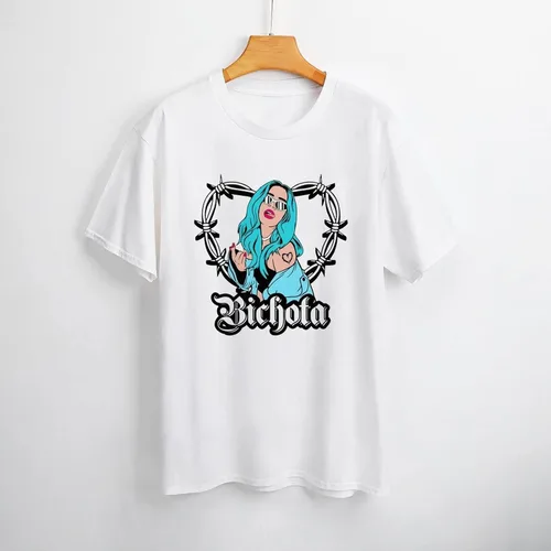 Vista 2 de Camisetas casuales para mujer, camiseta gráfica de moda, cuello redondo, camiseta de verano