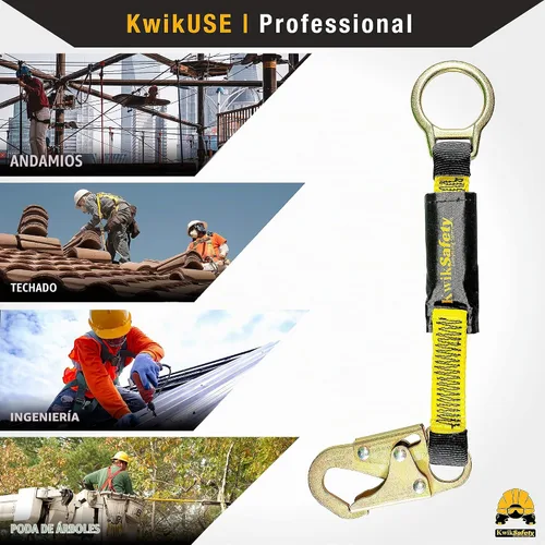 Vista 6 de KwikSafety - Charlotte, NC - Dolphin Dorsal [1 unidad] Extensor de anillo en D de 18 pulgadas [fácil conexión] Arnés de extensión de cordón