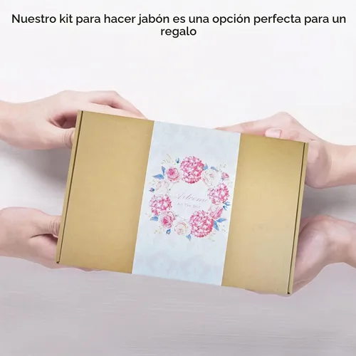 Vista 6 de Artcome Moldes rectangulares de silicona de 42 onzas con tapa, juego de moldes de jabón con 100 bolsas y 36 calcomanías, 2