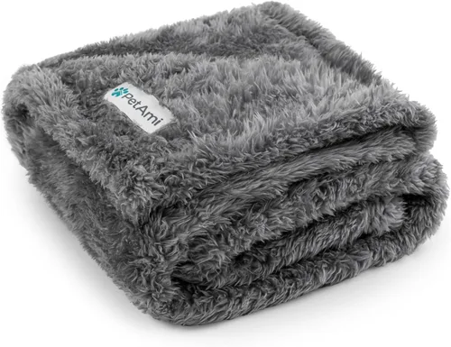Vista 28 de PetAmi Manta de felpa suave para perros y gatos, pequeña de 24 x 32