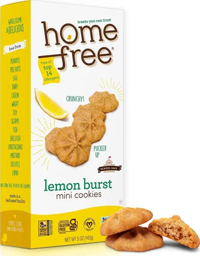 Vista 12 de HomeFree “Treats You Can Trust” Minigalletas libres de gluten Envuelto individualmente, sin nueces, sin gluten, sin huevos, sin lácteos, apto