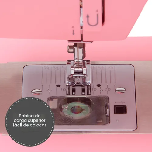 Vista 5 de SINGER® 4411 (rosa) Máquina de coser resistente de alta velocidad