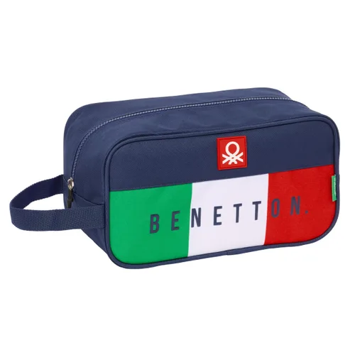 Vista 2 de Zapatillero de Viaje Benetton Flag Azul marino 29 x 15 x 14 cm