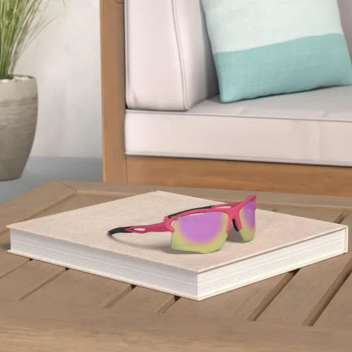 Vista 2 de IRONMAN Gafas de sol 1802 unisex para adultos Mate Neon Rosado