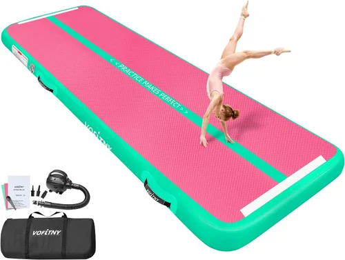 Vista 15 de VOFiTNY Colchoneta inflable de gimnasia con bomba para entrenamiento