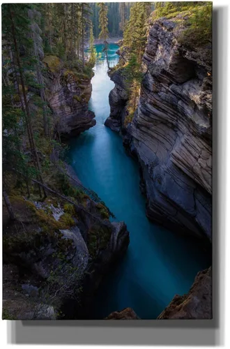Vista 11 de Epic Graffiti Arte de pared en lienzo con diseño de 'Athabasca River 1' de Joe Reimer, 12 x 18 pulgadas