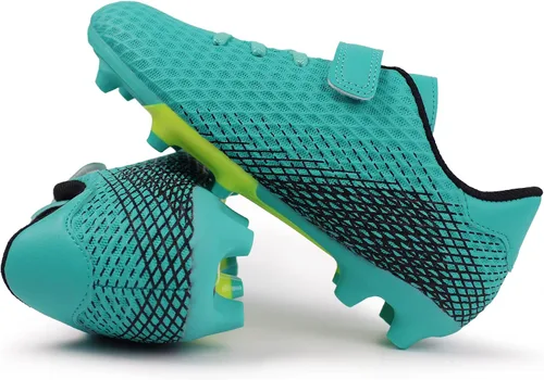 Vista 5 de Hawkwell Zapatos deportivos para niños con tacos de fútbol para exteriores (niños pequeñosniños grandes)