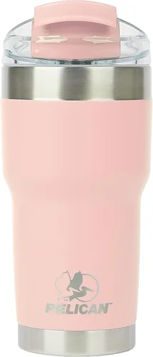 Vista 22 de Pelican Hydration Pelican Traveler™ - Vaso aislado al vacío de 22 onzas, de acero inoxidable, doble pared, con tapa doble, taza de café aislada