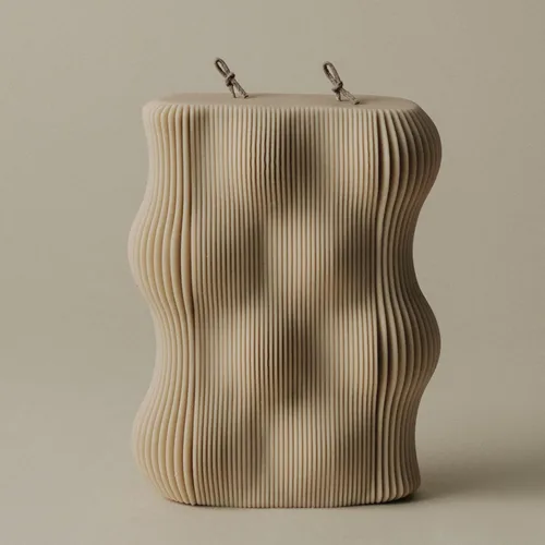 Vista 7 de LAWA - Vela ondulada – Vela perfumada de cera de soja, elegante vela estética, regalo de inauguración de la casa, idea de decoración del hogar