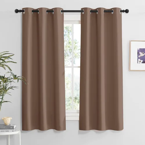 Vista 72 de RYB HOME - Cortinas para armario de 36 pulgadas, cortinas para oscurecer la habitación con ojales resistentes a la oxidación, cortinas de Aqua